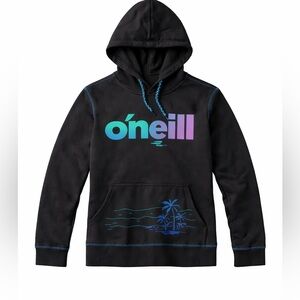 O'Neill Black Hoodie with Silver Logo